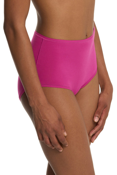 Natori Bliss Bare Cotton High Waist Brief